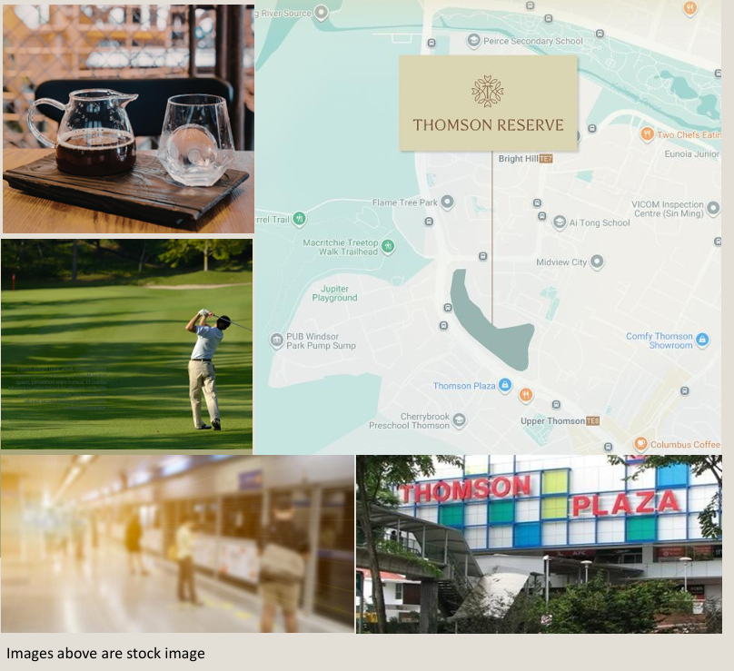 Thomson Reserve location and surrounding amenities map