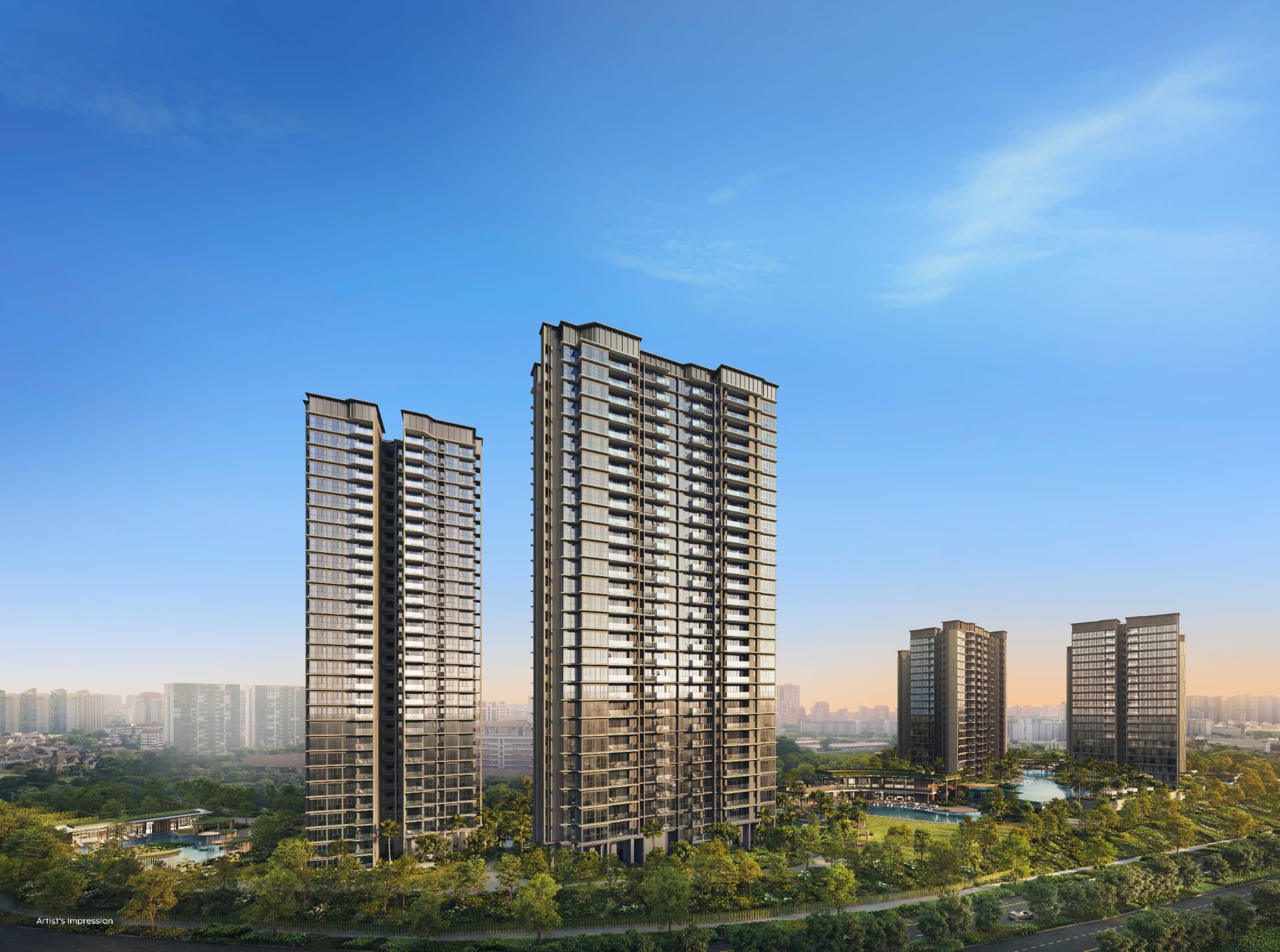 Thomson Reserve artist impression of residential towers